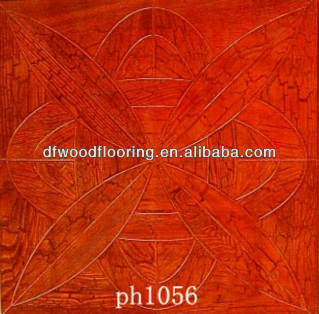 Chinese Distinctive Small Leaf Red Sandalwood Parquet Wood Flooring