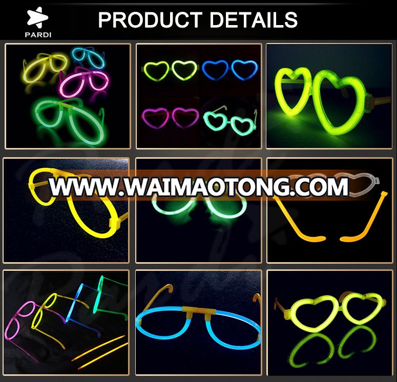 Party luminous glasses glow in the dark glow glasses