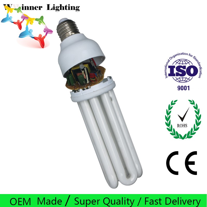 Energy Saving Light Bulb 4u 8000H U Shape CFL Lighting Bulbs 36w 6400k cfl energy saving lamp Compact fluorescent Tubes