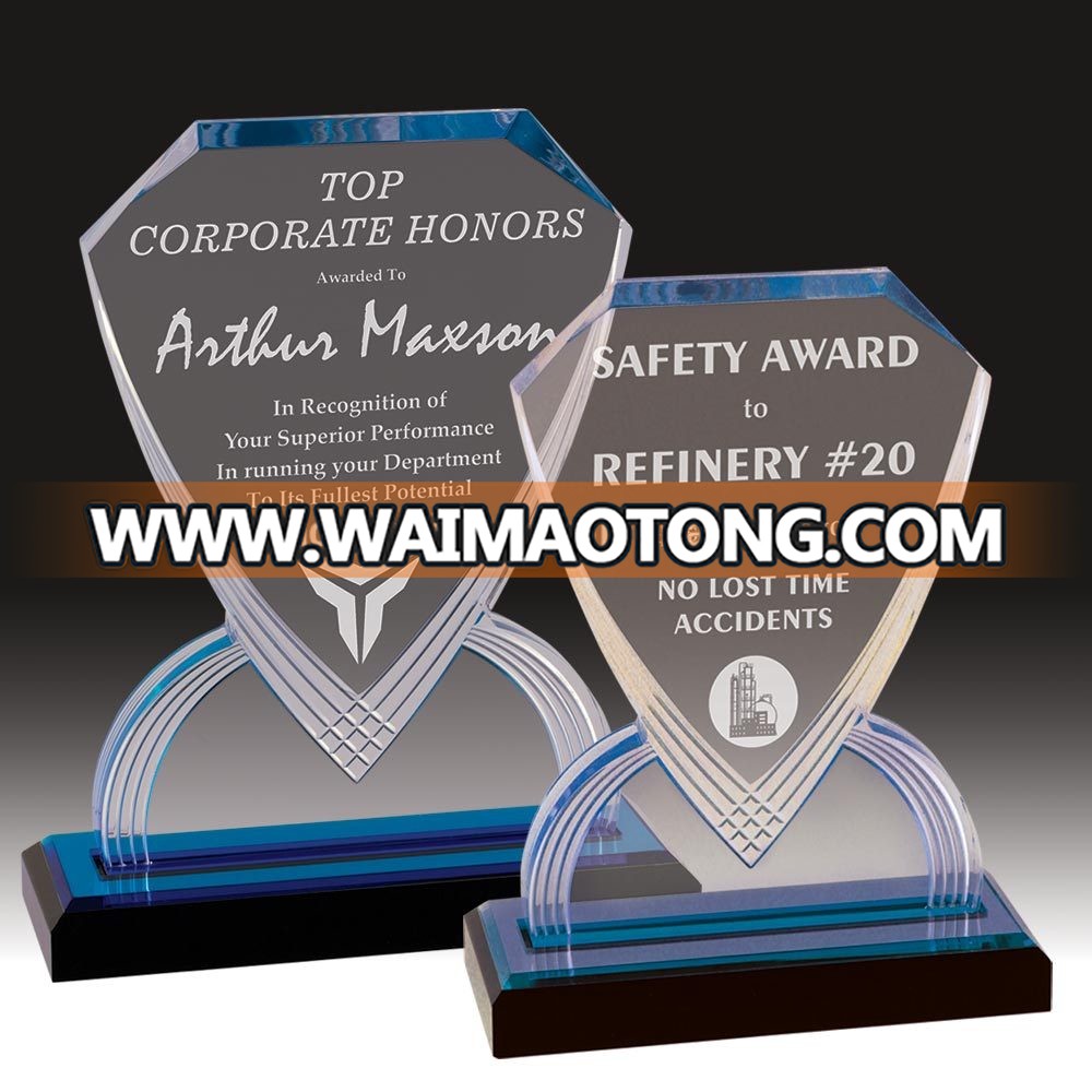 Wholesale Team Acrylic Trophy Award Laser Marking Customized