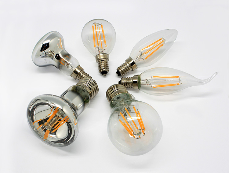 Glass Cover Edison Bulb, 6W A19 COB Dimmable LED Filament Bulb