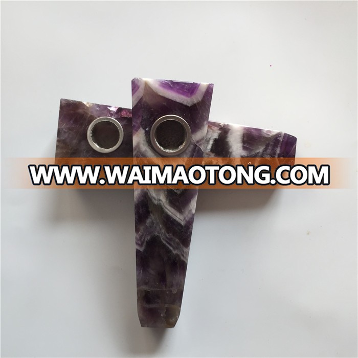 Natural Dream Amethyst Tobacco Smoking , Crystal Smoking Pipes for Gift