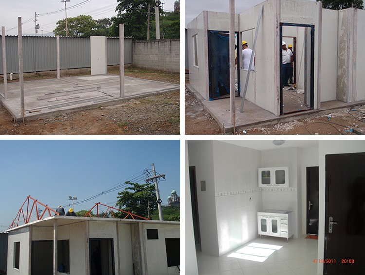 Good insulated Real Estate well designed flat roof prefab house