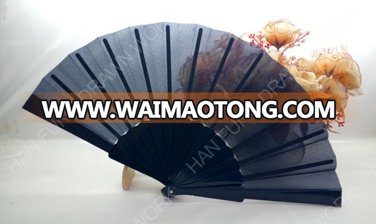 customized logo printed foldable hand fan plastic