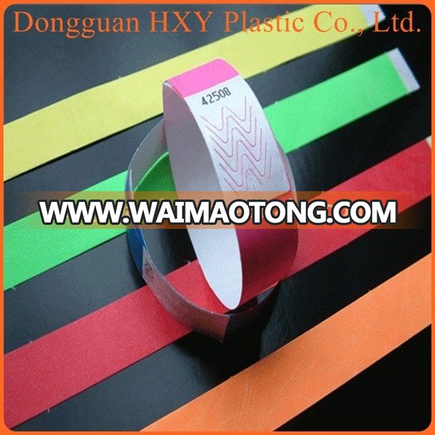 HXY Professional 4c tyvek wristbands printing for promotional gifts