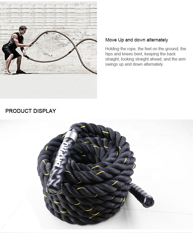 OKPRO Fitness Gym Power Training Battle Rope