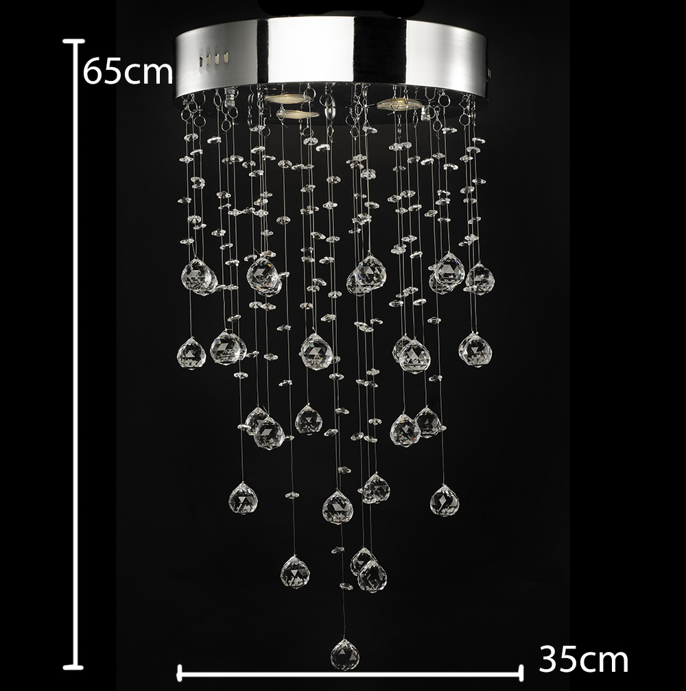 modern chromed K9 crystal chandelier decorative ceiling light NS-120153