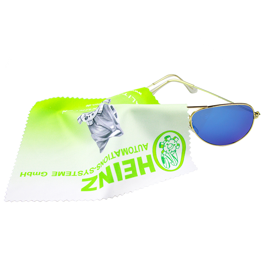 Custom brand print microfiber glasses cleaning cloth