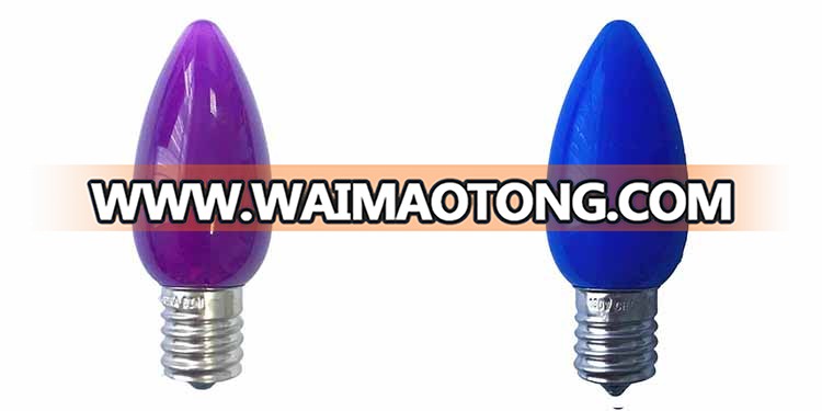 C9 Smooth Opaque LED Filament Bulb