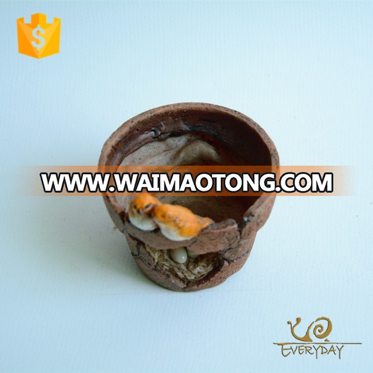 Wholesale Cheap Decorations Vintage Plant Pot Mini Bulk Home Goods Bird Flower Pot for Sale