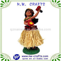 hawaii hula men dancing doll