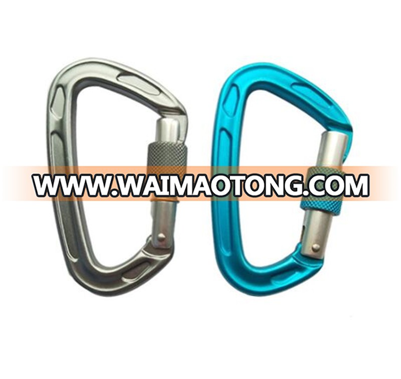 HXY Very Popular Buckle 7075 Aluminum Rock Climbing Carabiner, Twist Lock Carabiner For Camping