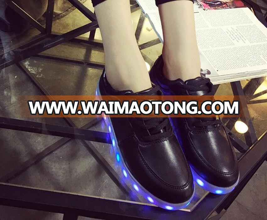 Hot selling Led shoes men Colorful glowing shoes with lights up led luminous shoes a new simulation sole for adults neon basket