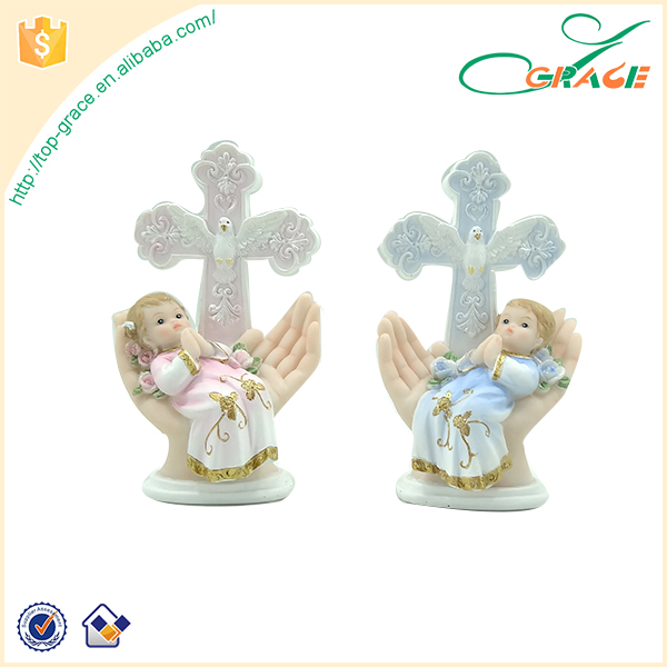 Resin baby 1st communion christening gifts