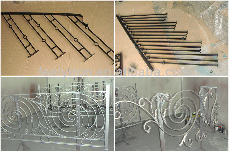 used wrought iron stair railing FH-001