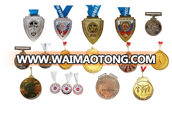 Custom design Die Cast gold medals Race Award with ribbon for sports in Japan