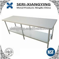 NSF Approval Popular Design 2 Tiers Stainless Steel Equipment Stand with Backsplash for Commercial Kitchen or Restaurant