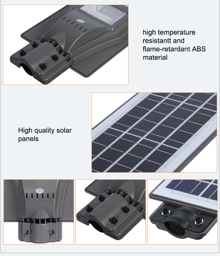 High lumen IP65 waterproof  Radar Sensor 20w 40w 60w all in one solar led street light price