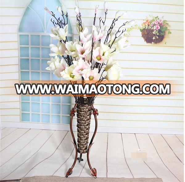 Wholesale silk artificial magnolia flower for wedding decoration