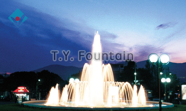 indoor led small decorative water music fountain