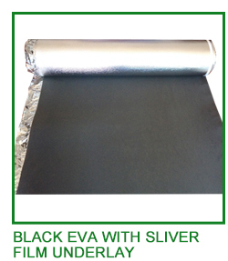 Standard 3mm White EPE Backing With Silver Film Laminate Flooring Underlayment