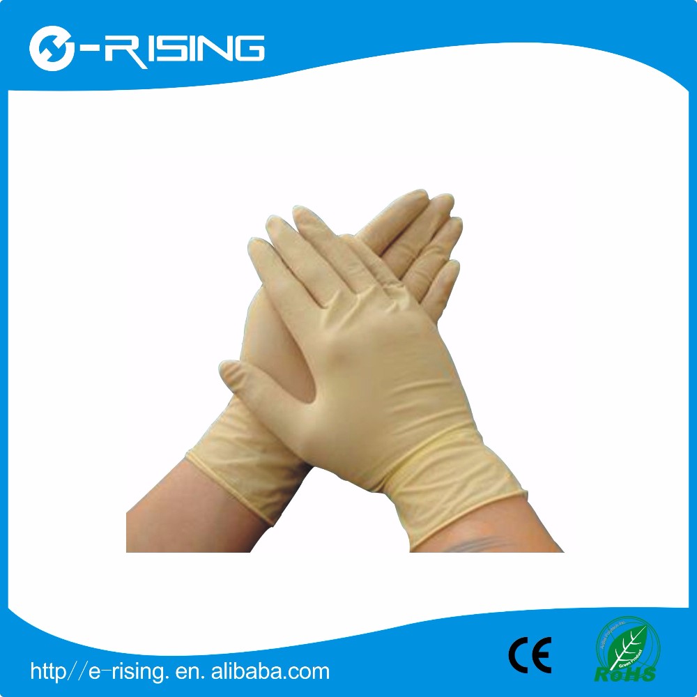 Malaysia Non-Medical Surgical Examination Powder Free Disposable Latex industrial Gloves