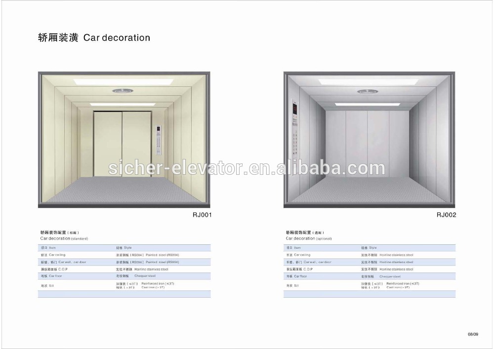 10 ton heavy duty freight elevator