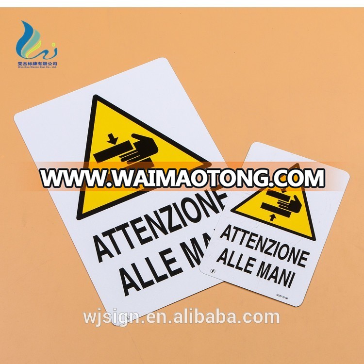 High Quality UV Inhibitor Warning Custom PVC Plastic Outdoor Directional Signs For Outdoor