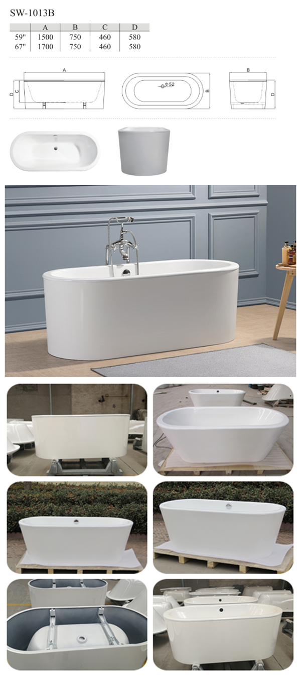 high quality porcelain enamel modern double end steel skirted bathtub for project