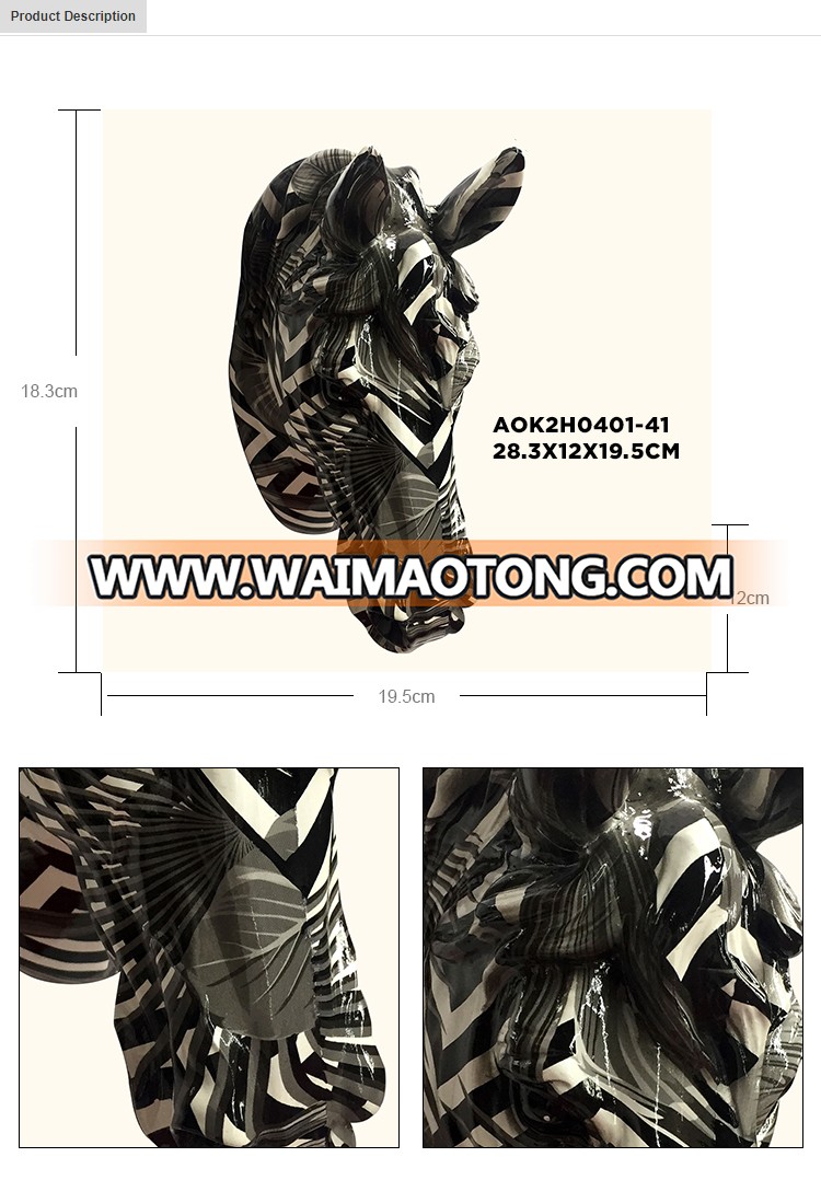 3D Custom Animal Horse Head wall pendant  decorative wall pieces  for  home decor