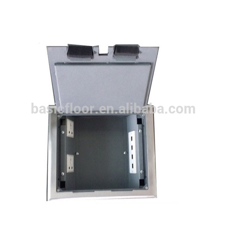 Newest design stainless steel data recessed floor box