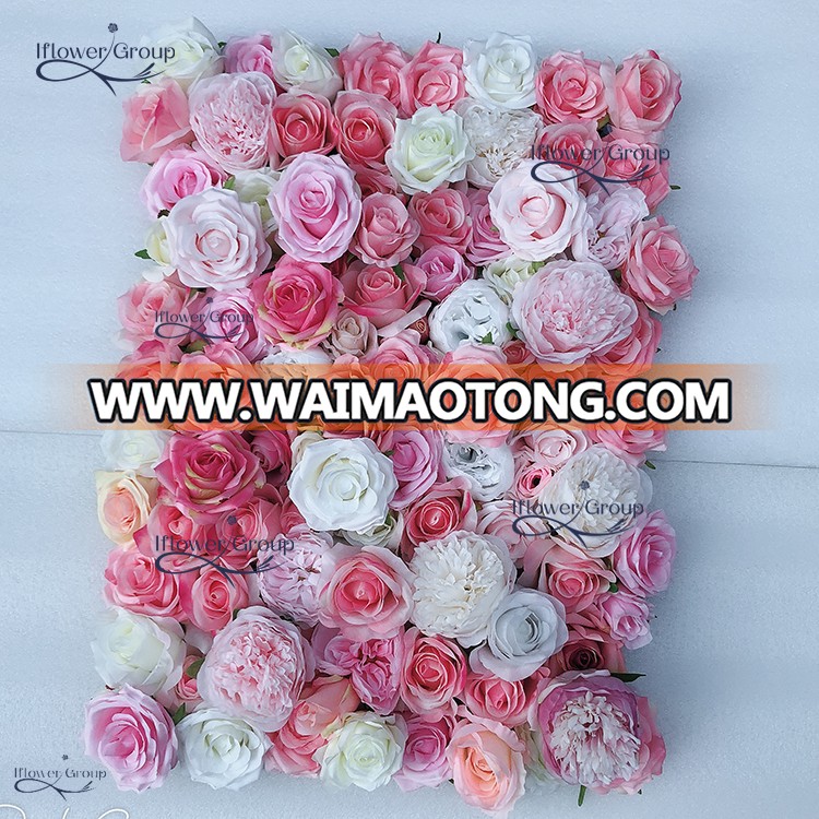 S.S. high quality artificial wedding flower wall for wedding decorating