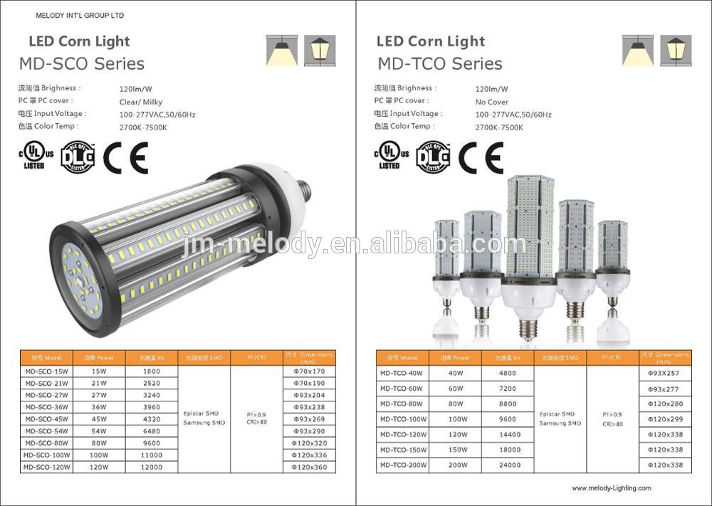 40W -150 200W LED Corn Light LED Corn Bulb Lamp E26/E27/E39/E40 Retrofit 110V 277V 347V