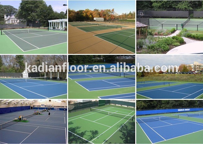 pp outdoor interlocking plastic floor tile for basketball court