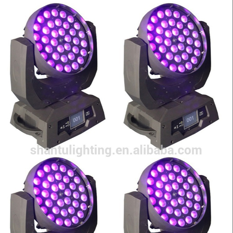 China manufacturer hot sale 10w*36pcs wash zoom led moving head light RGBW 4 in 1 for wedding party nice stage lights