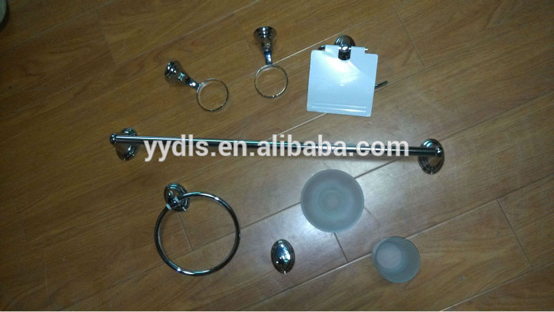 metal main material and bath hardware sets toilte sanitary ware bathroom accessories set sanitary fitting