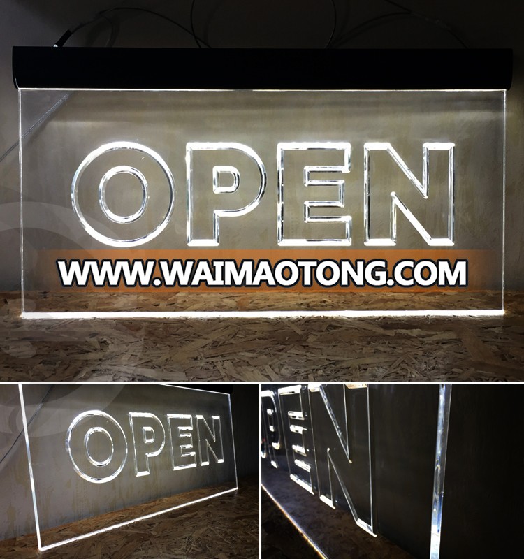 Manufacturer custom shaped acrylic led illuminated hanging signage