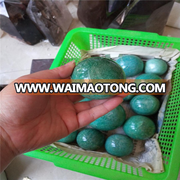 deep color natural amazonite balls ,amazonite  crystal spheres for sale or decoration  or gift