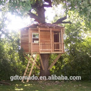 2018 Professional Design Kids Tree House fiber glass Tree House For Decoration