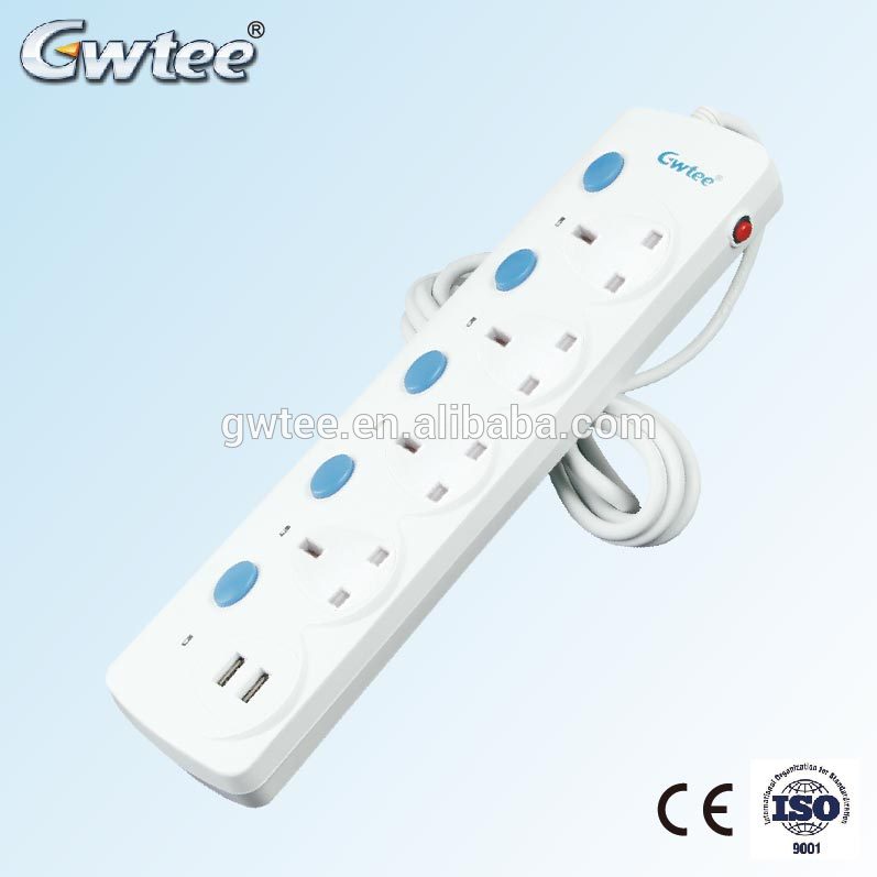 UK 13A hight quality extension socket electric power strip