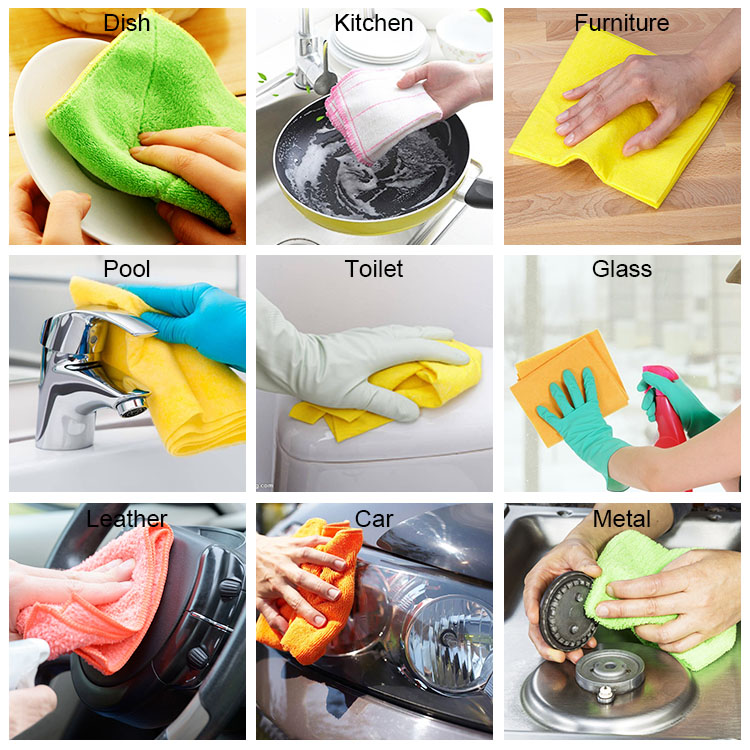 NO.A1001 wholesale polyester material mini cleaning cloth for kitchen