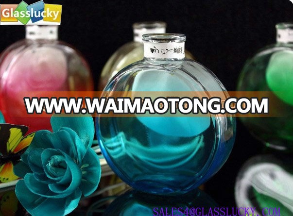 100ml colorful glass perfume bottles in round