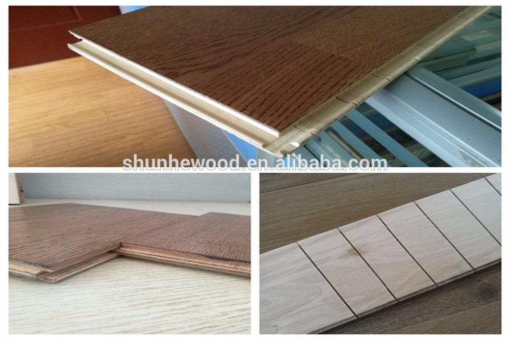 Cheap Prices Brushed Smoked 220mm Wide 2200 Long Floorboard 6mm Wear Layer Oak Parquet Engineered Oak Wood Flooring