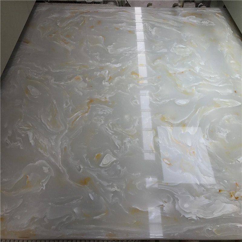 Polished white onyx slab, onyx marble, onyx stone