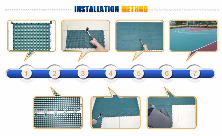 High Buffer Ability Flooring For Basketball Court Flooring Material