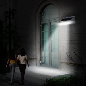 Waterproof IP65 outdoor lighting solar wall light with solar battery