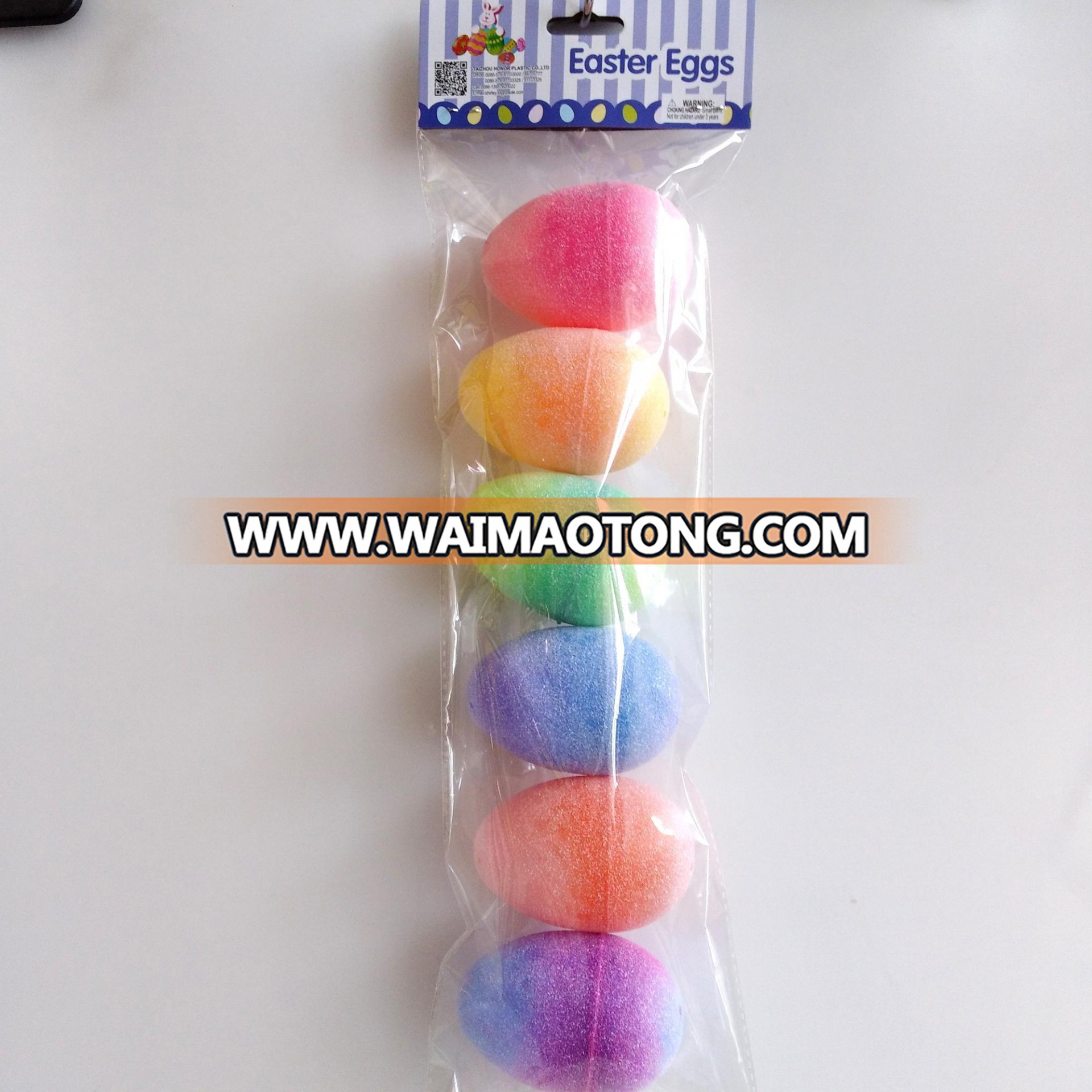 2019 New Design:Plastic Clear Egg with Metallic-Colorful glitter eggs