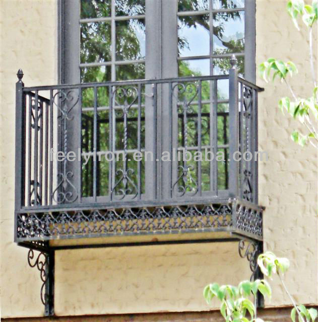 Classical iron window railing FW-006