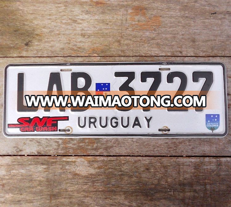 South America URUGUAY Aluminum Motorcycle Car License Plate