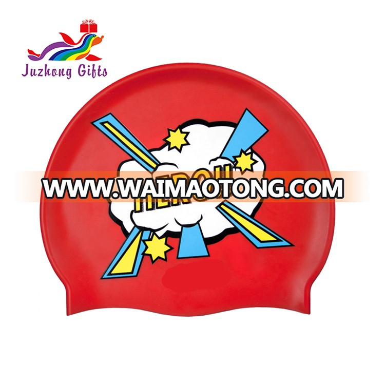 Hot sell wholesale promotion waterpoof silicone swimming cap